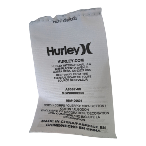 Hurley Cotton Long Sleeve V Neck Pullover Sweater Men's S Blue/Gray - Picture 5 of 6